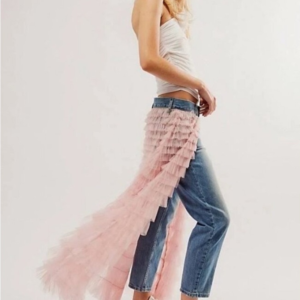 Free People Pirouette Cropped Jeans Sz 28